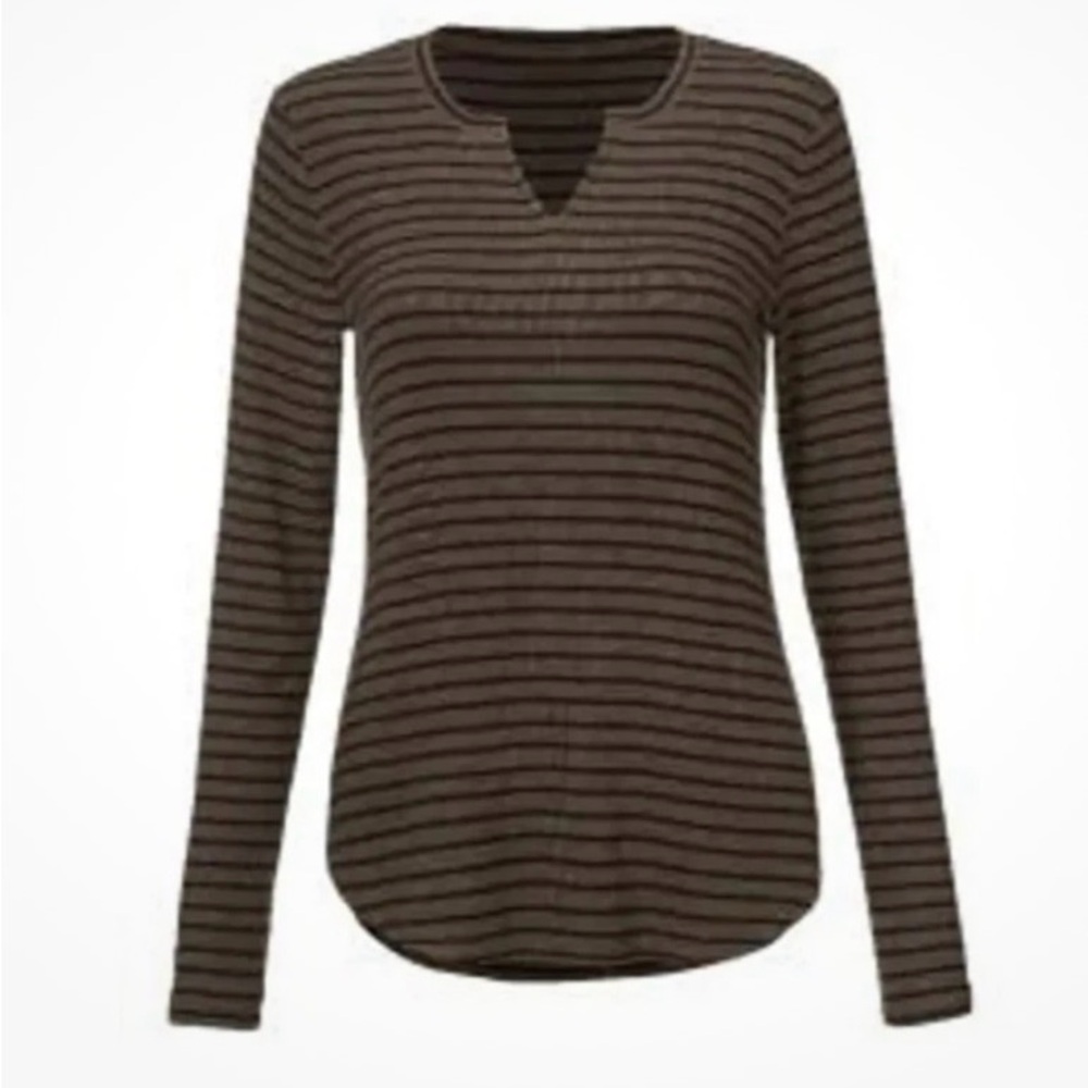 CABI SIMPLE TEE IN HEATHER BROWN